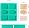 Silikonform Seifenformen, 6 Hohlräume Silikonform Oval und Produktbild-Vorschau 4