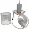 Various parts of a fruit press are laid out against a white background. Produktbild-Vorschau
