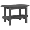vidaXL Couchtisch Grau 80x45x45 cm Massivholz Kiefer Produktbild-Vorschau 1