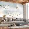 Vlies Fototapete - Golden Geese 100x70 cm Tiere Produktbild-Vorschau 2