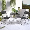 Sekey Poly-Rattan Bistro-Set 3 set Balkonset Klappmöbel Produktbild-Vorschau 2