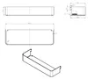 Kesseböhmer K-Line side Ablage mit Reling 351 x 110 x 61 mm Produktbild-Vorschau 6