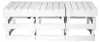 Weißer Hocker 42x42x45cm, geflammte Optik, handflambiert, Produktbild-Vorschau 7