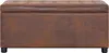 vidaXL Ottoman avec espace de rangement 87,5 cm brun aspect Voir les images du produit 1