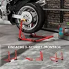 HOMCOM Motorradständer vorne/hinten Montageständer Produktbild-Vorschau 6