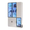 vitrine,Glasvitrine Glasschrank Vitrinenschrank mit LED Produktbild-Vorschau 1