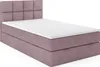 VELAR Boxspringbett mit bettkasten "OLAF", 120 cm, ROSA Produktbild-Vorschau 3