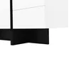 A close-up view of the base of a white and black sideboard. Anteprima dell’immagine prodotto