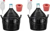 2X 10L Gärbehälter/Glasballon Set +Gummistopfen+ Produktbild-Vorschau 1