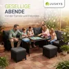Juskys Polyrattan Lounge Manacor - Sofa, Tisch, Hocker & Produktbild-Vorschau 7