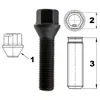 20x bullone ruota M14x1,5, lunghezza filettatura: 45mm, Anteprima dell’immagine prodotto 3