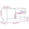 vidaXL Szafka panelowa dąb sonoma 85x38x48 cm Materiał Podgląd zdjęcia produktu 8