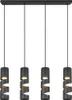 Suspension STREAM noire 4xGU10x10W en métal, dimensions : Voir les images du produit 7