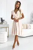 Numoco Damenkleid in A-Linie Scarlett beige M Produktbild-Vorschau 4