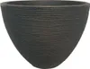 Pflankübel anthrazit mit Rillen rund 40 x 31 cm Produktbild-Vorschau 1