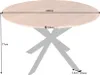 Massiver Esstisch GALAXIE 130cm rund natur Akazienholz Produktbild-Vorschau 14