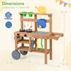COSTWAY, cucina da esterno per bambini, ideale per bambini Anteprima dell’immagine prodotto 3