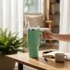 LS-LebenStil XL Edelstahl Trinkbecher Grün 1200ml mit Griff Produktbild-Vorschau 11