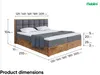 MEBLINI Boxspringbett mit Bettkasten - Gepolstert Produktbild-Vorschau 7