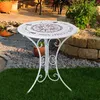 Garden Pleasure Gartentisch Bayo weiß rund 60,0 x 60,0 x Produktbild-Vorschau 3