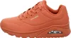 A side view of an orange Skechers sneaker. Náhľad obrázku produktu
