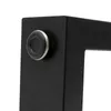 A close-up view of a black metal furniture leg with a rubber foot. Podgląd zdjęcia produktu
