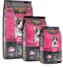Three bags of Leonardo cat food are displayed in varying sizes against a white background. Produktbild-Vorschau