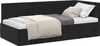 vidaXL Hoekbed met hoofdeinde, zwart, 90 cm x 200 cm, Productafbeelding-voorbeeld 1