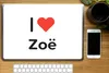 MuchoWow® Laptop Aufkleber Sticker Cover Ich liebe - Zoë - Produktbild-Vorschau 2
