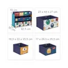 Ginger Home detský regál s 9 textilnými boxmi - MONSTER, Náhľad obrázku produktu 3