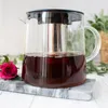 Teekanne 1,2L mit Edelstahl Sieb aus Borosilikatglas Produktbild-Vorschau 2
