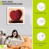 ARTland Leinwandbild Weiches Herz Größe: 50x50 cm Produktbild-Vorschau 3