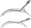 Lot de 2 transats GALAPAGOS en textilène taupe - aluminium Voir les images du produit 3