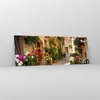 Bilder auf glas - Blume Straße Haus - 140x50cm - Glasbilder Produktbild-Vorschau 4