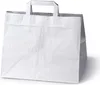 Ökologische Papiertüte Weiß, Einkaufstasche mit Drehgriff Produktbild-Vorschau 1