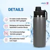 Trinkflasche Edelstahl 550 ml 'Stockholm' - vakuumierte Produktbild-Vorschau 2