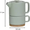 Teiera con tazza NATURE, grigio-verde Anteprima dell’immagine prodotto 6