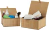 Cestino portaoggetti Relaxdays, set da 2, 2 misure, con Anteprima dell’immagine prodotto 1