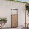 Brennholzregal Mattschwarz 80 x 28 x 222 cm Stahl Produktbild-Vorschau 2