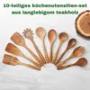 10-dielna sada kuchynského náradia z dreva s držiakom – Náhľad obrázku produktu 6