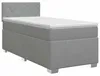 vidaXL Lit boxspring avec matelas gris clair 90 x 190 cm Voir les images du produit 1