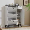 MERAX Schuhschrank mit 3 Klappen Schuhregal mit Tür und Produktbild-Vorschau 3
