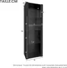 okwish Vitrine / sideboard avec 3 compartiments en verre Voir les images du produit 4