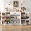 BEALIFE Sideboard 140x40x83 cm mit 4 Türen & 1 Schublade | Produktbild-Vorschau 1