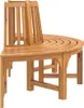 A wooden half-round bench designed to fit around a tree. Produktbild-Vorschau