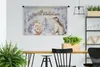 MuchoWow® Wandteppich Wandbehang Winter - Fuchs - Bär - Produktbild-Vorschau 2