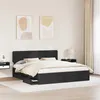 vidaXL Bettrahmen mit Schubladen Schwarz 200 x 200 cm Produktbild-Vorschau 3
