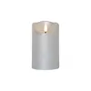 A silver LED candle with a flickering flame. Podgląd zdjęcia produktu