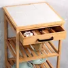 Küchenwagen aus Bambus KESPER, 34 x 34 x 73 cm Produktbild-Vorschau 4