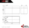 Langzeit Akku 12V 1,2Ah Blei Gel Akku Batterie Bleiakku Produktbild-Vorschau 4